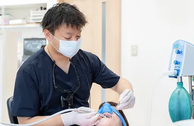 笑気ガス装着画像